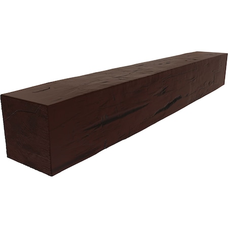 Hand Hewn Faux Wood Fireplace Mantel, NaturaL X 12D X 36W